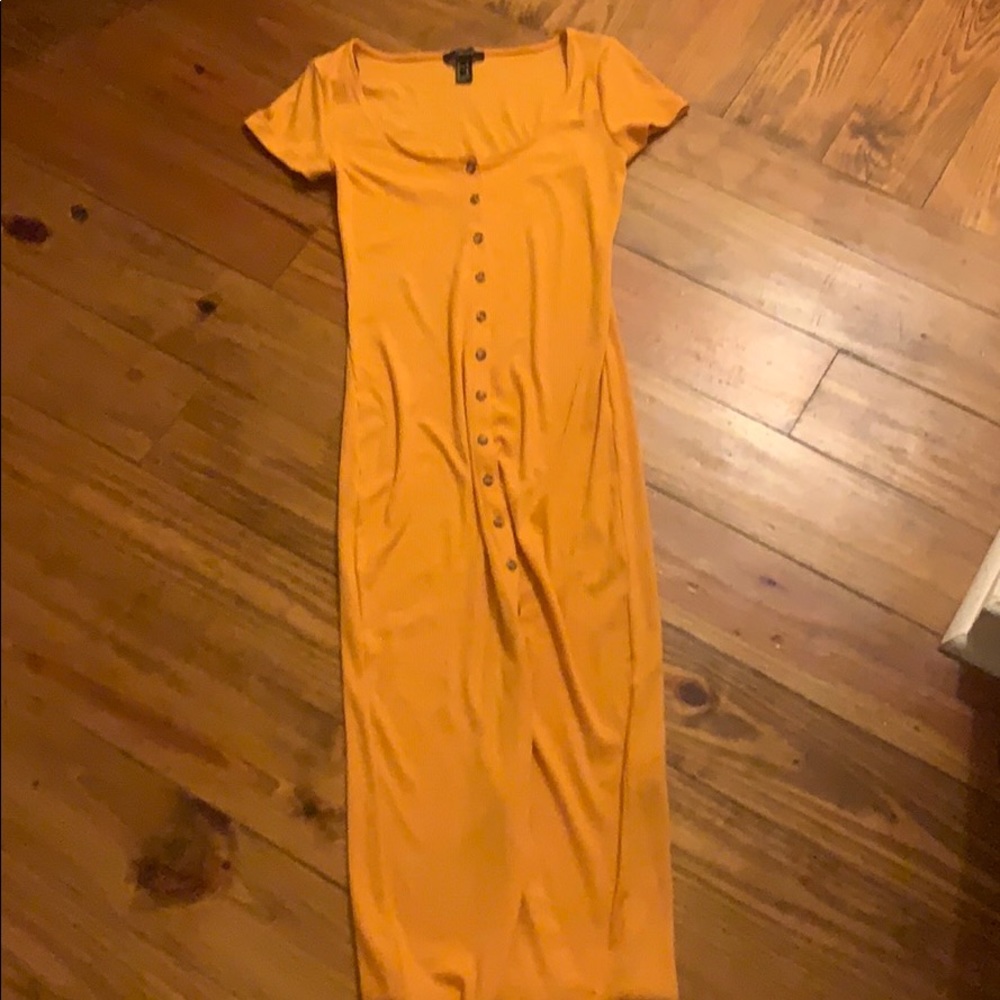 Long yellow forever 21 dress